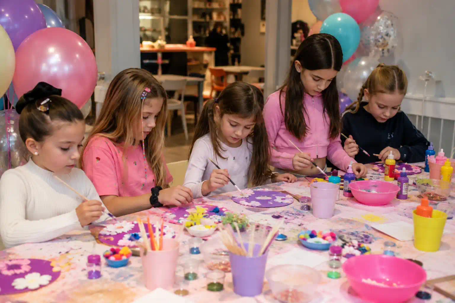 arts and crafts birthday party for 7 year olds