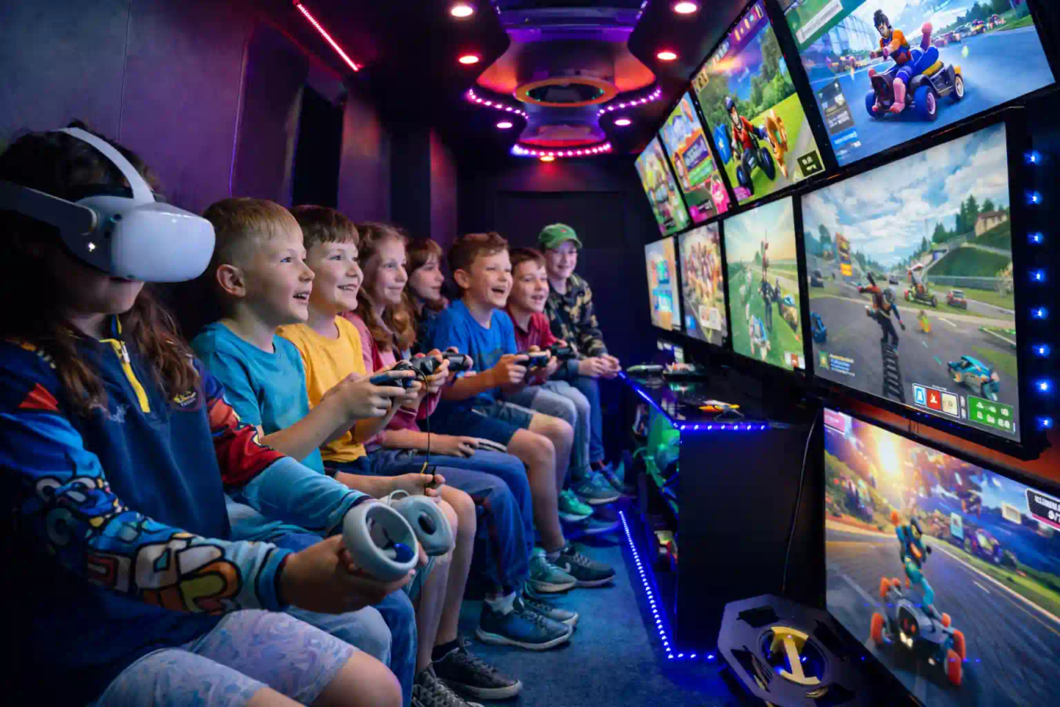 gaming van birthday party for 10 year olds UK